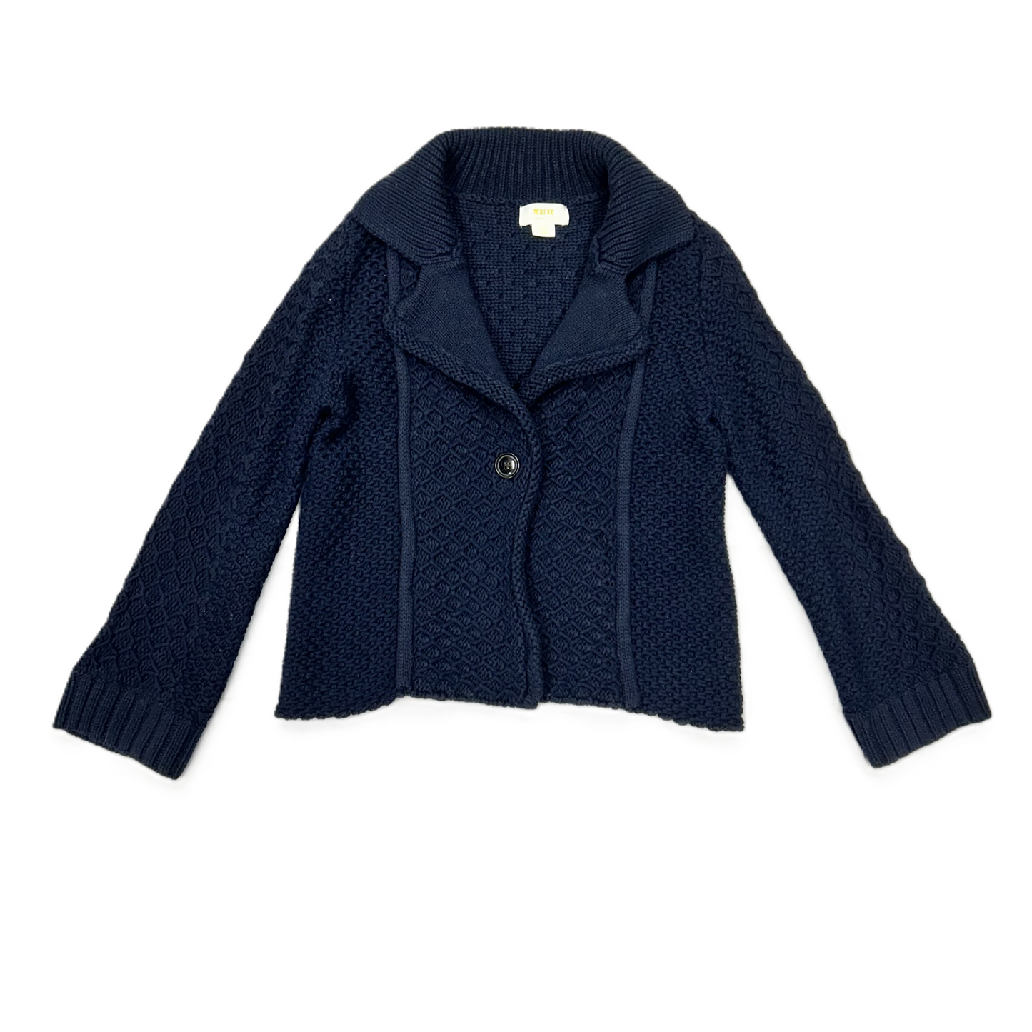 Sweater Cardigan By Maeve In Navy, Size: Xxsp