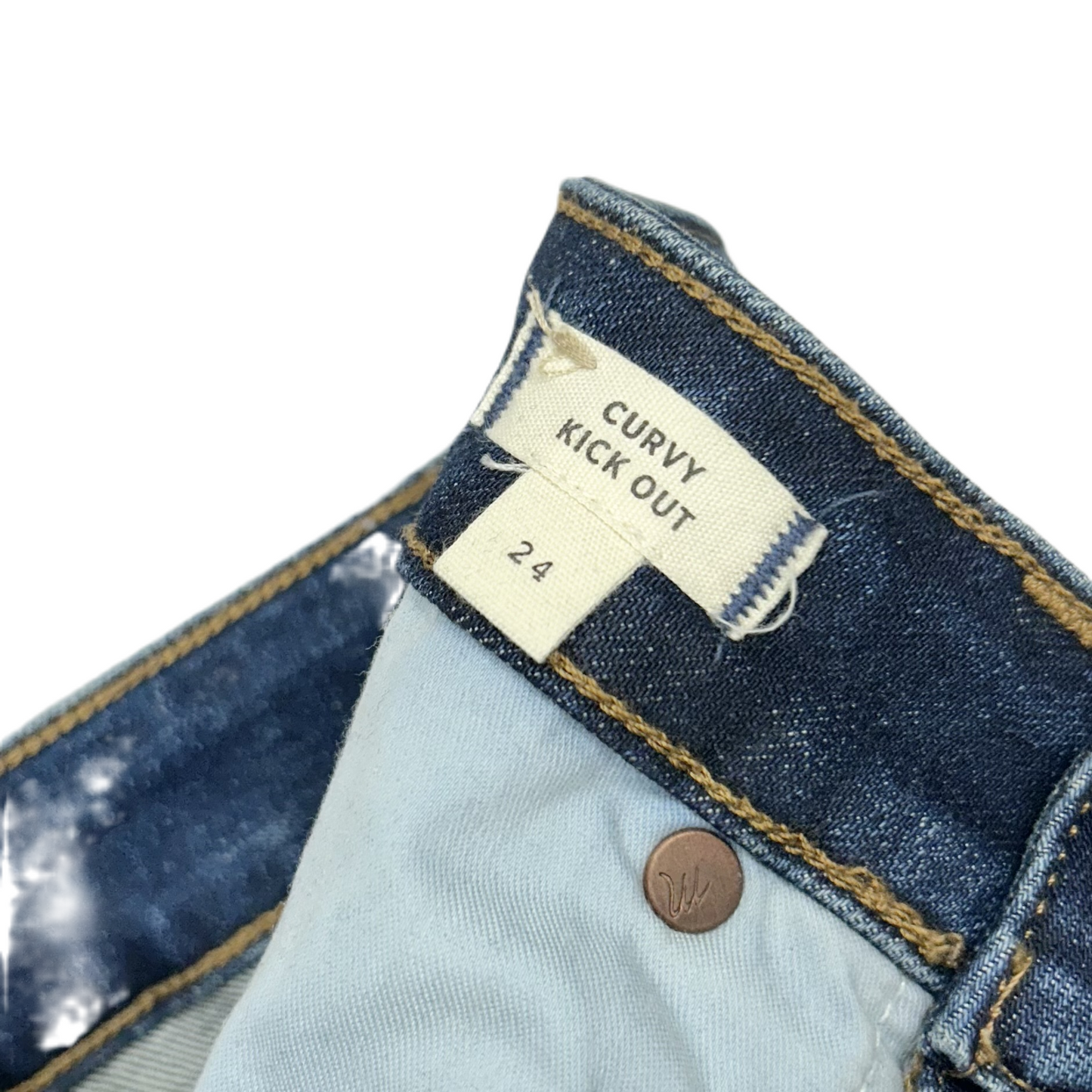 Jeans Straight By Madewell In Blue Denim, Size: 00