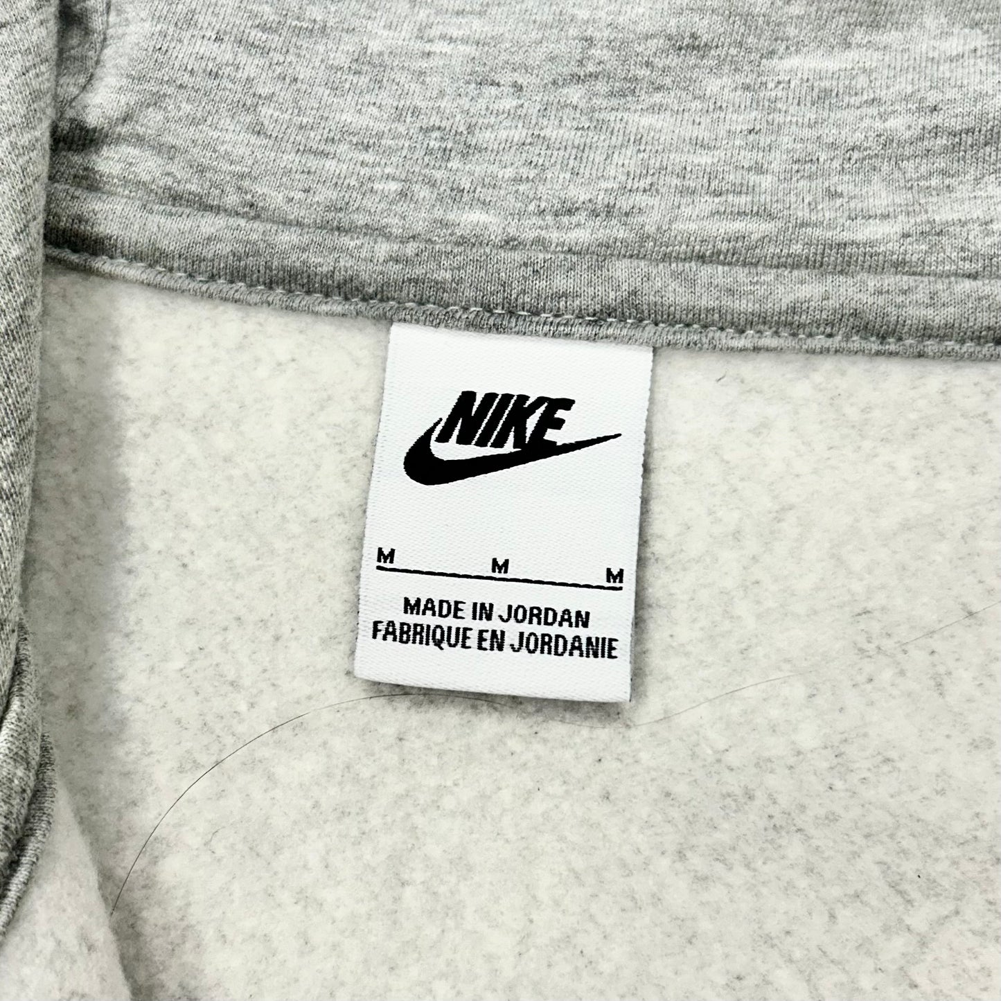 Athletic Sweatshirt Hoodie By Nike Apparel In Grey, Size: M