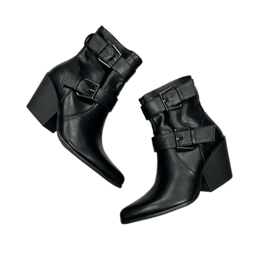 Boots Ankle Heels By Esprit In Black, Size: 8.5