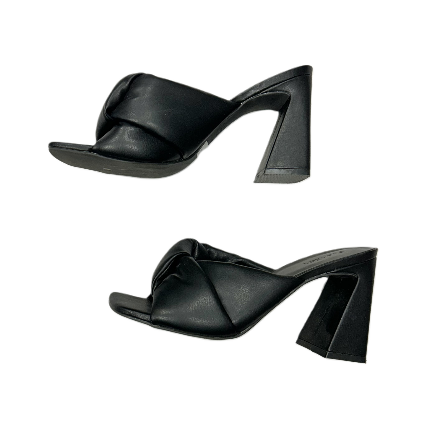 Sandals Heels Block By Open Edit In Black, Size: 8.5