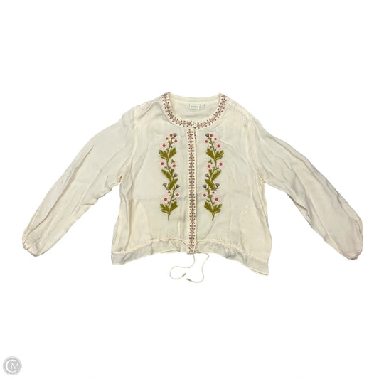 Jacket Other By Spartina In Cream & Pink, Size: Xxl