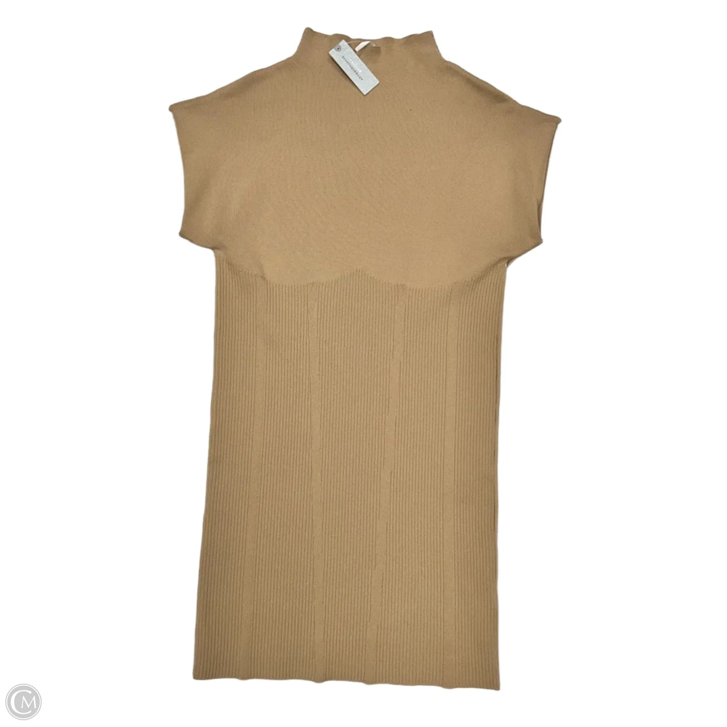 Dress Casual Short By Anthropologie In Tan, Size: Mp