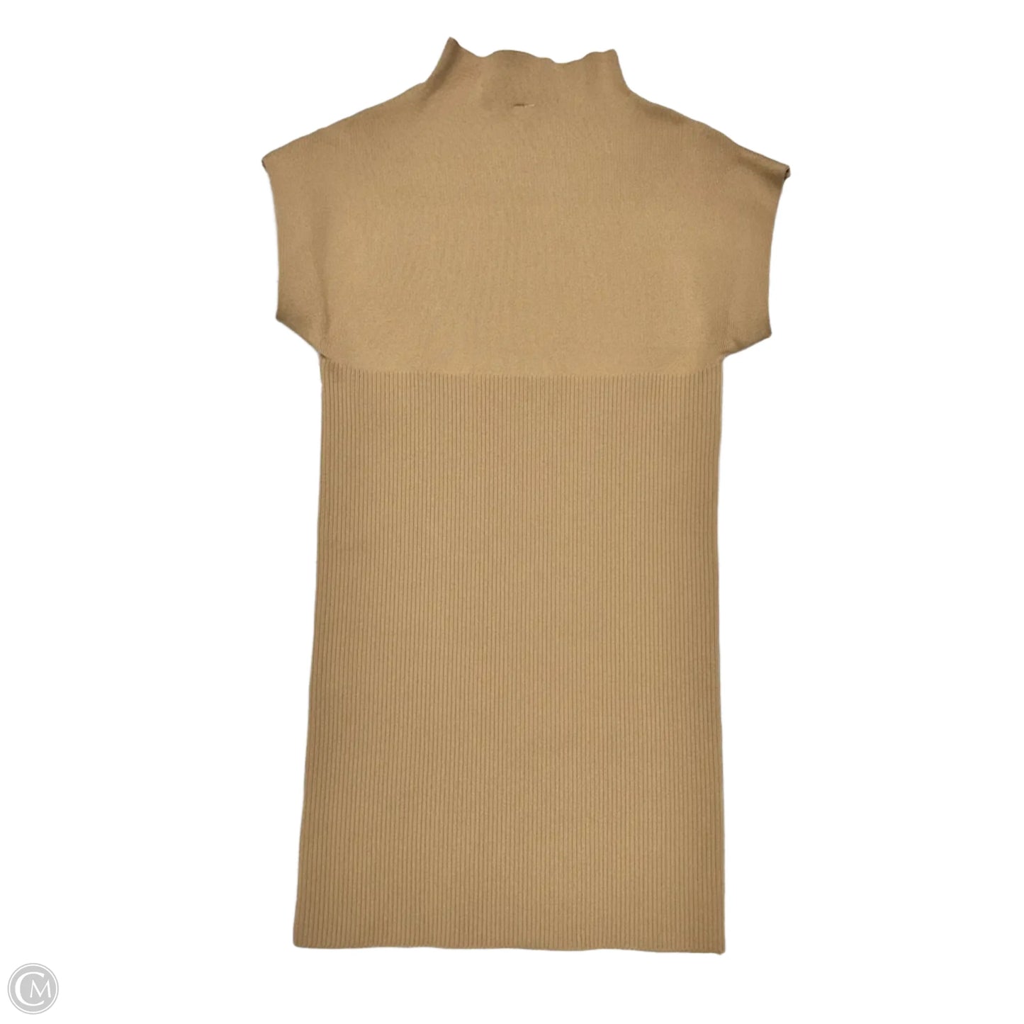 Dress Casual Short By Anthropologie In Tan, Size: Mp