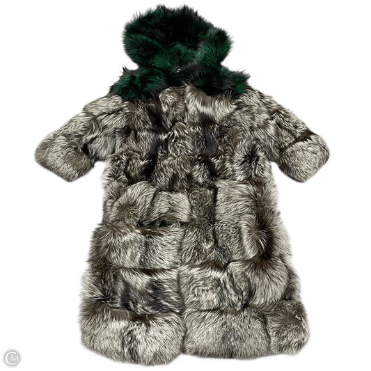 Coat Fox Fur By Style By Sonia In Multi-colored, Size: Xl