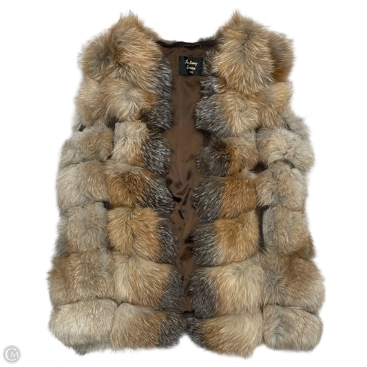 Vest Fox Fur By The Fancy Success In Brown, Size: Xl