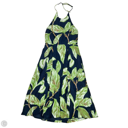 Dress Casual Midi By Ann Taylor In Tropical Print, Size: S