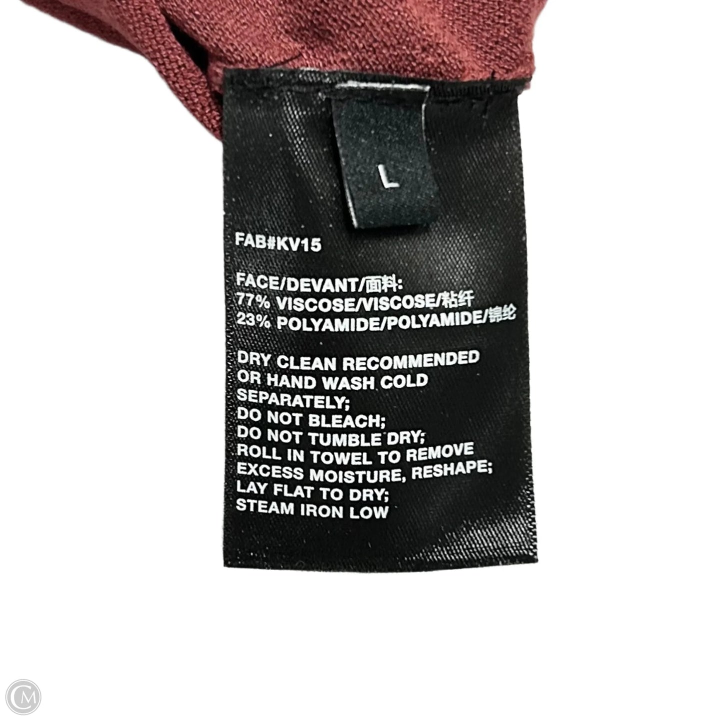 Top Short Sleeve Designer By Lafayette 148 In Red, Size: L