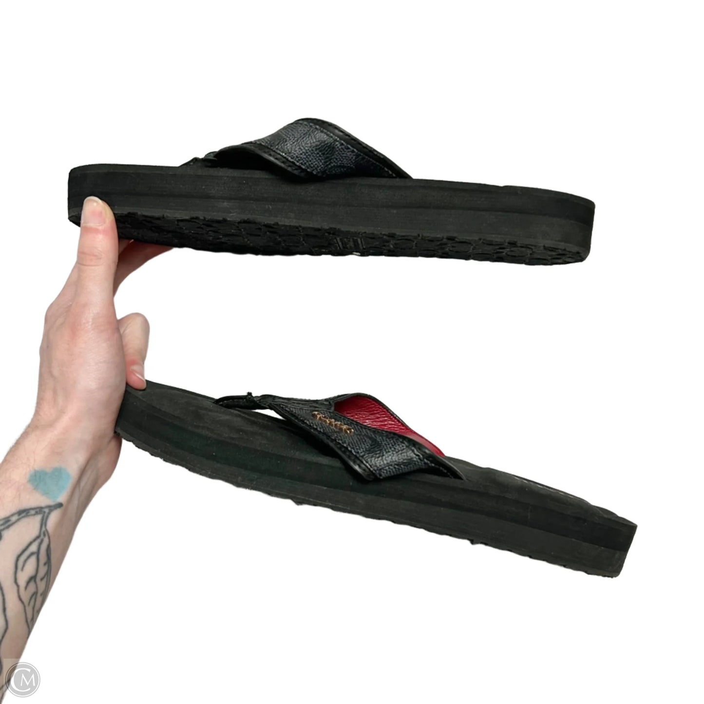 Sandals Designer By Coach In Black, Size: 8.5