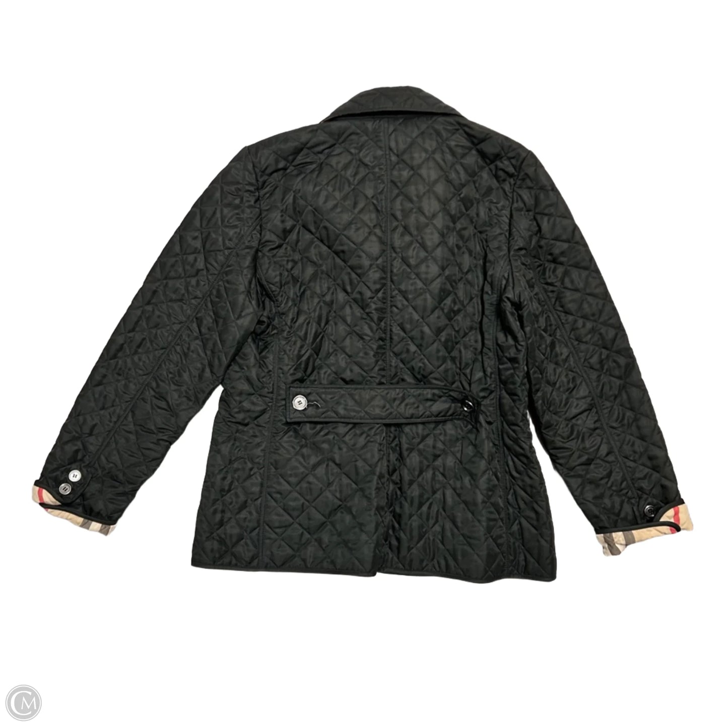 Jacket Luxury Designer By Burberry In Black, Size: Xl
