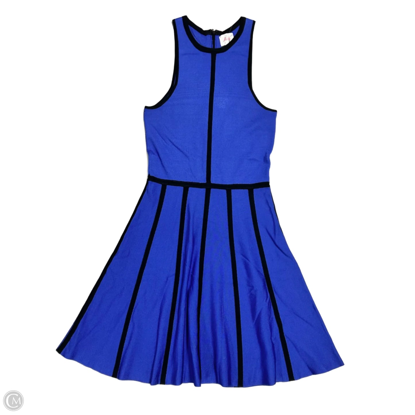 Dress Casual Midi By Parker In Black & Blue, Size: S