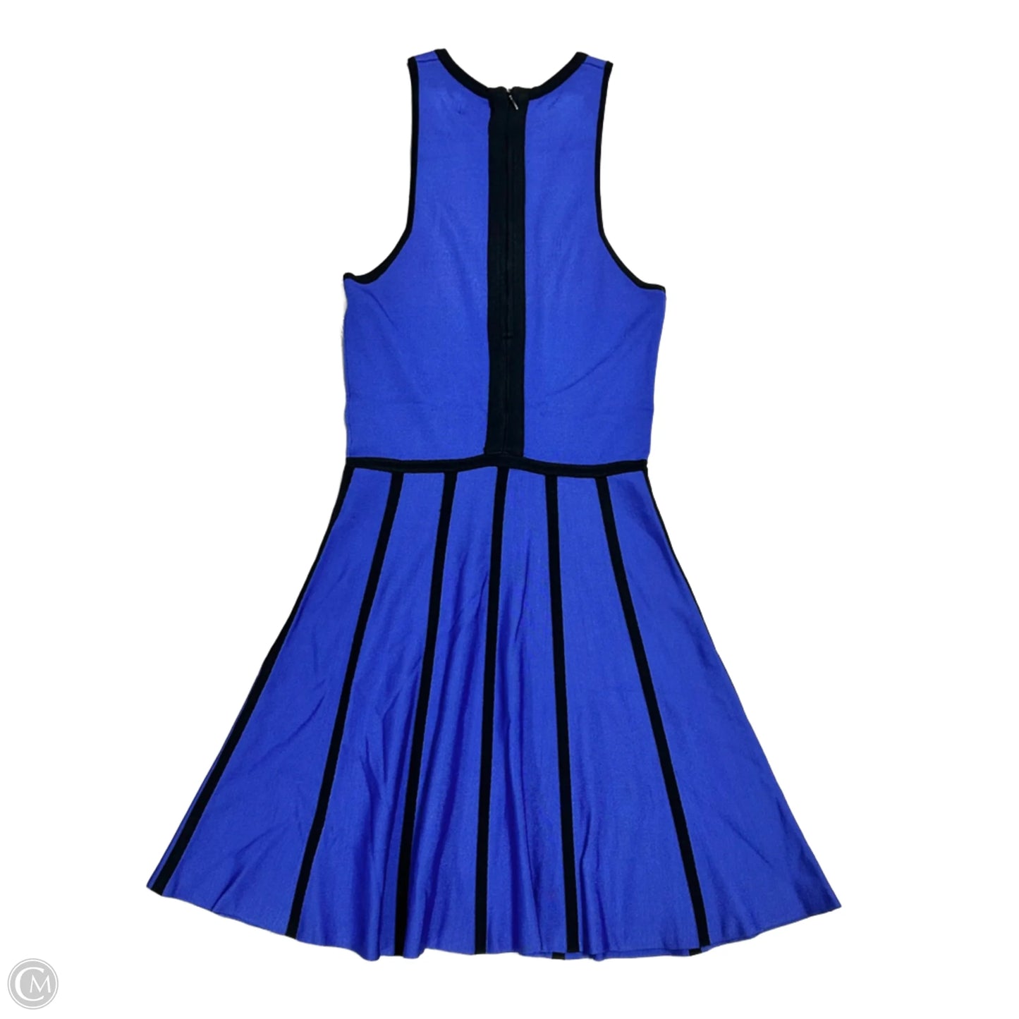 Dress Casual Midi By Parker In Black & Blue, Size: S