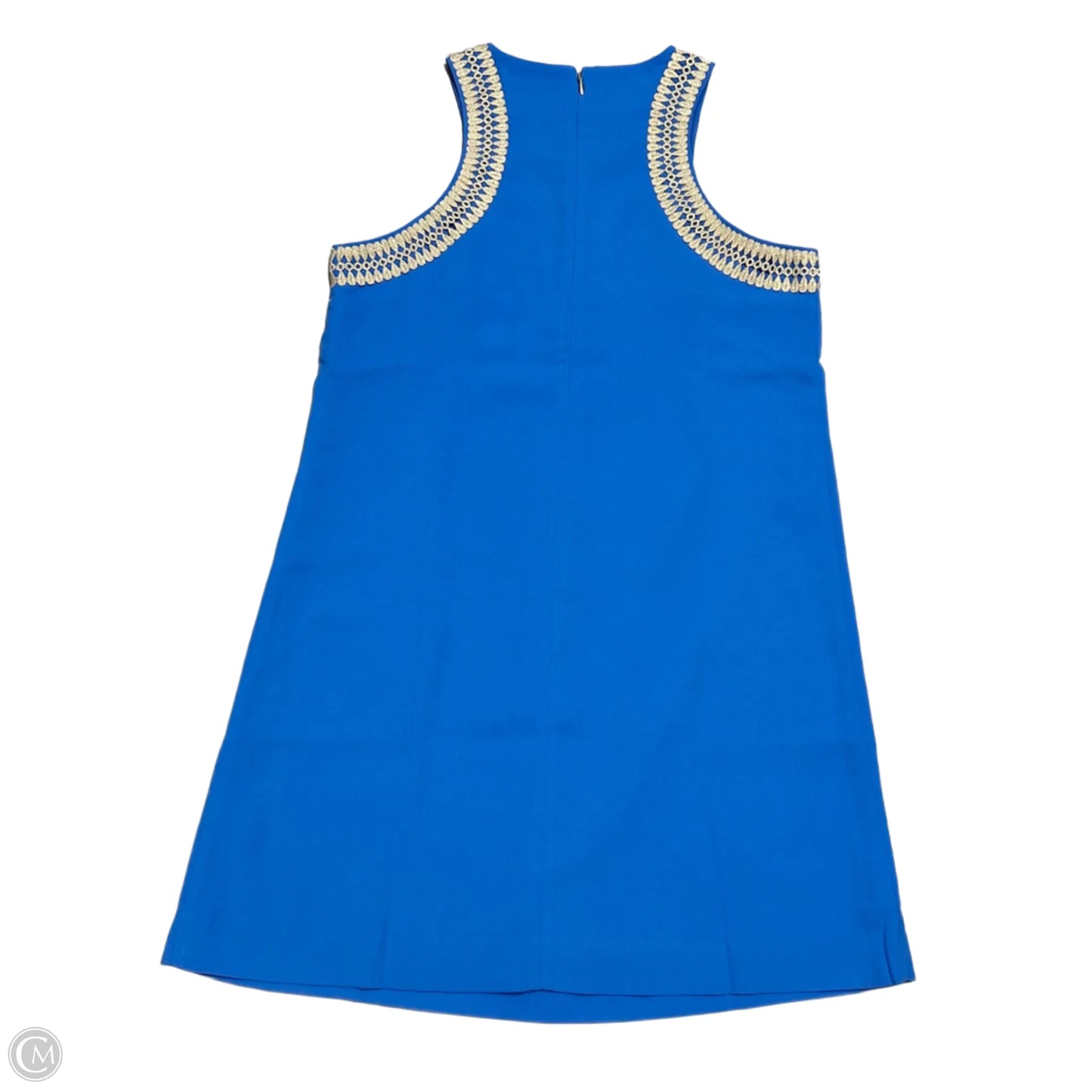 Dress Designer By Lilly Pulitzer In Blue & Gold, Size: S
