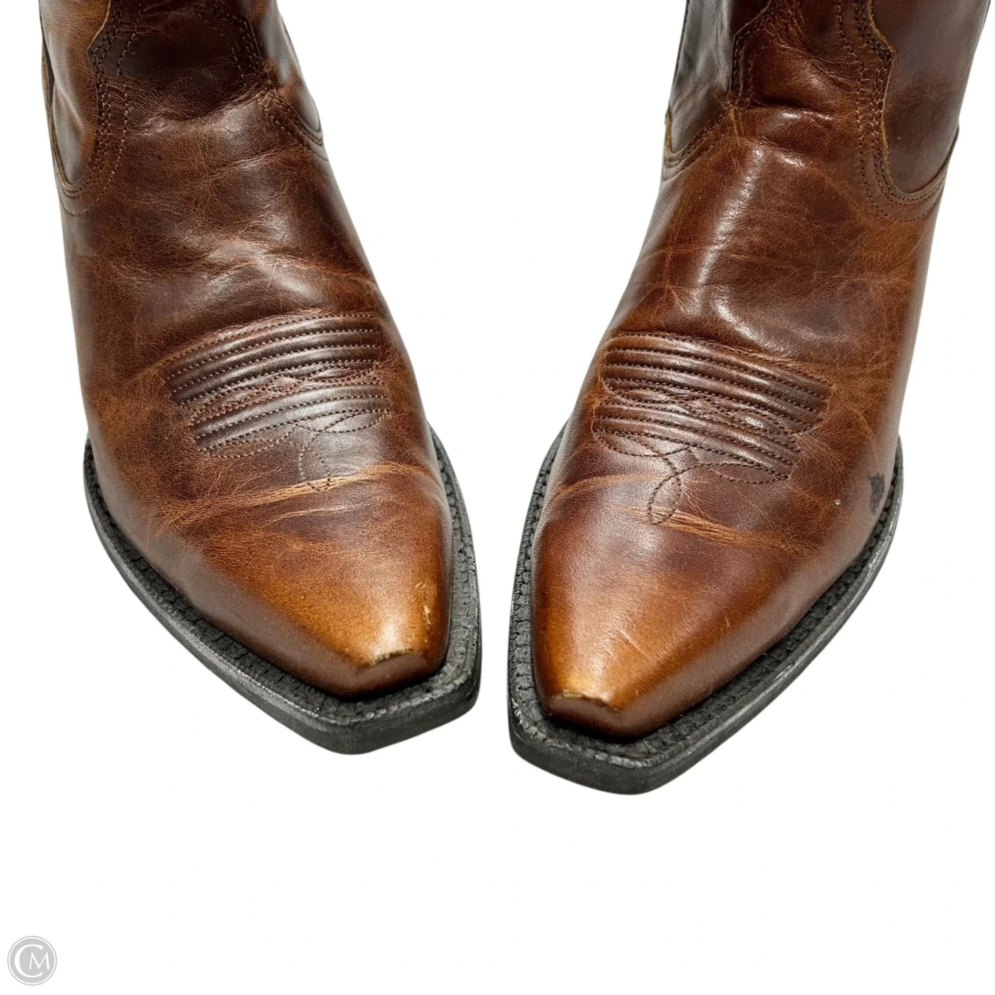 Boots Western By Ariat In Brown & Cream, Size: 7.5