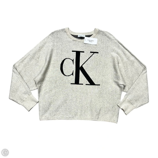Sweater By Calvin Klein In Cream, Size: M