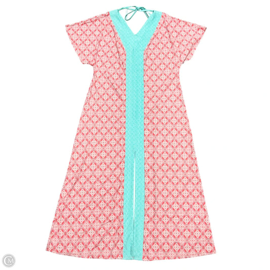 Dress Casual Maxi By Cabana Life In Blue & Pink, Size: L