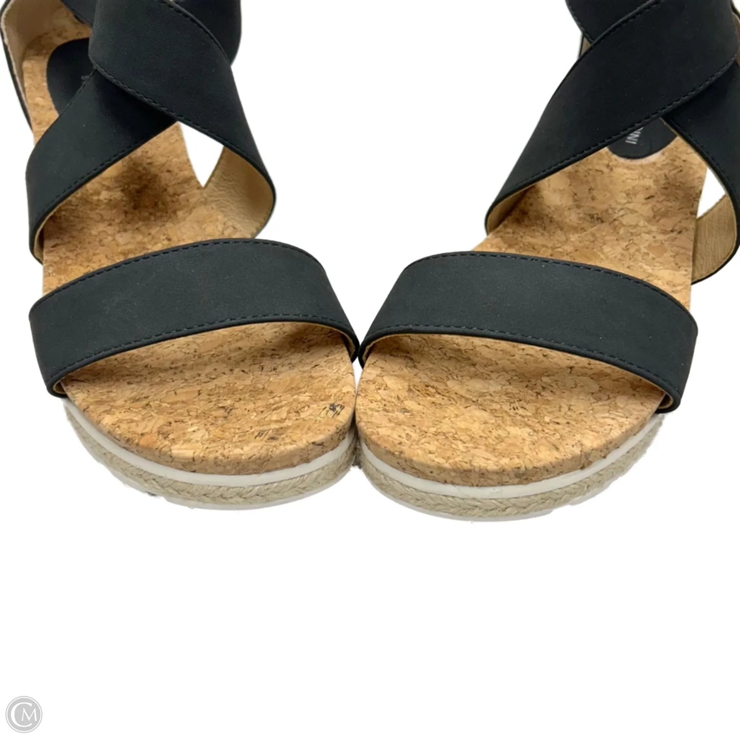 Sandals Heels Platform By Adrienne Vittadini In Black, Size: 9