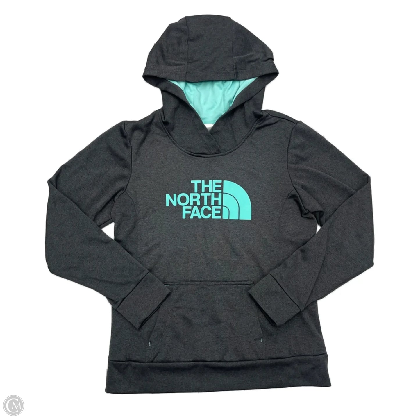 Athletic Sweatshirt Hoodie By The North Face In Grey, Size: S