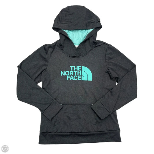 Athletic Sweatshirt Hoodie By The North Face In Grey, Size: S