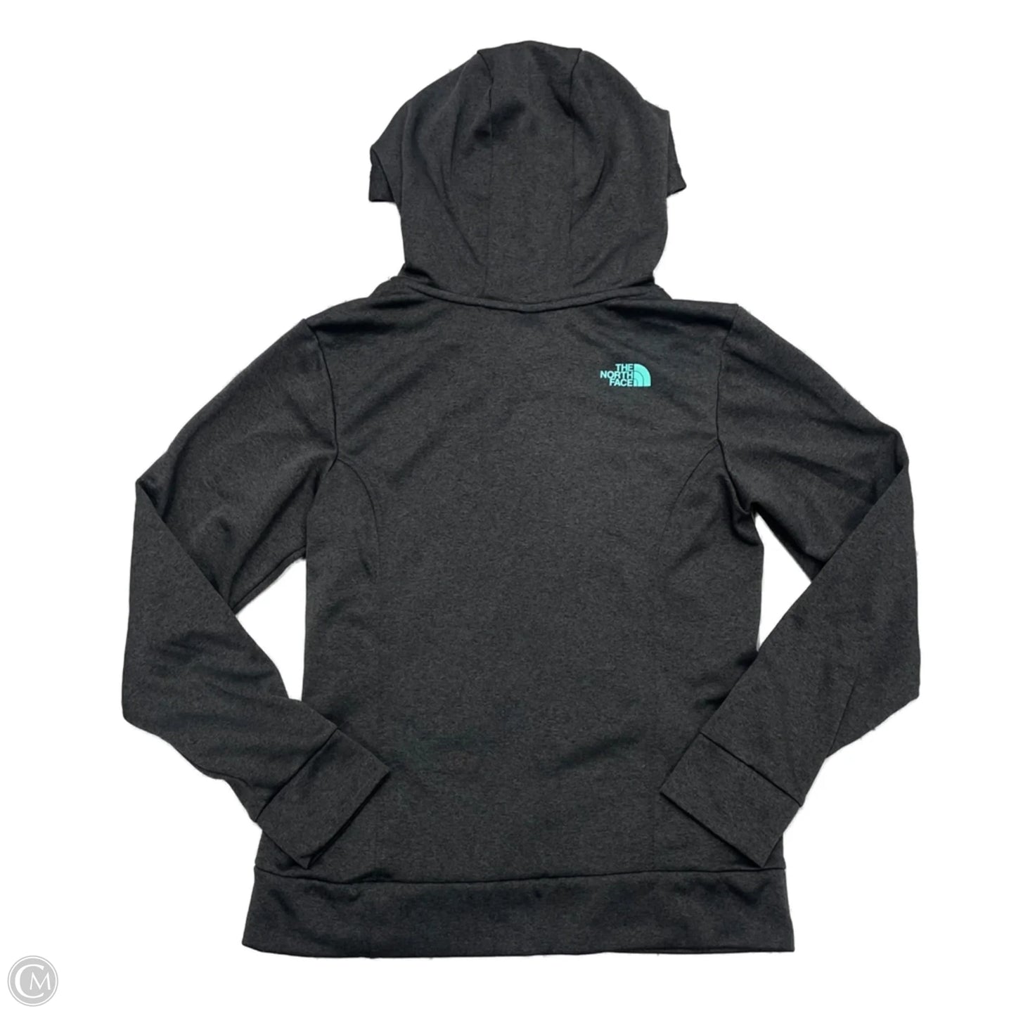 Athletic Sweatshirt Hoodie By The North Face In Grey, Size: S