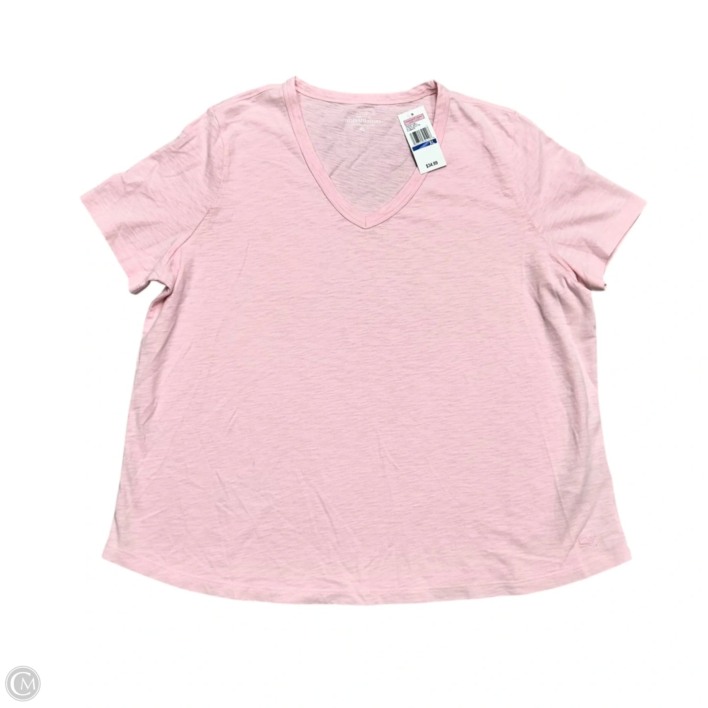 Top Short Sleeve Basic By Vineyard Vines In Pink, Size: Xl