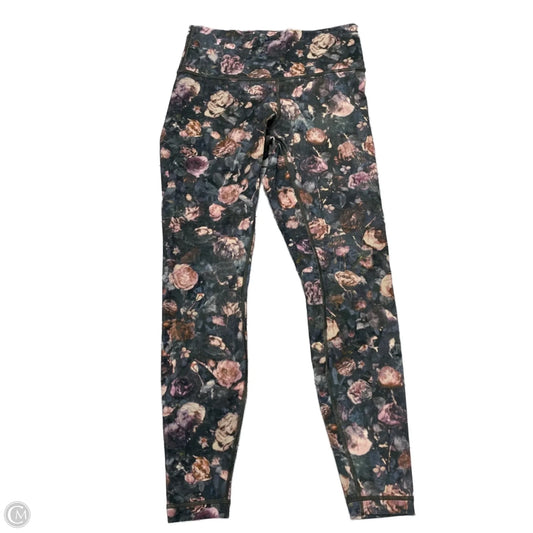 Athletic Leggings By Lululemon In Multi-colored, Size: M