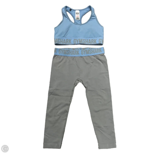 Athletic Pants 2pc By Gym Shark In Black & Grey, Size: M