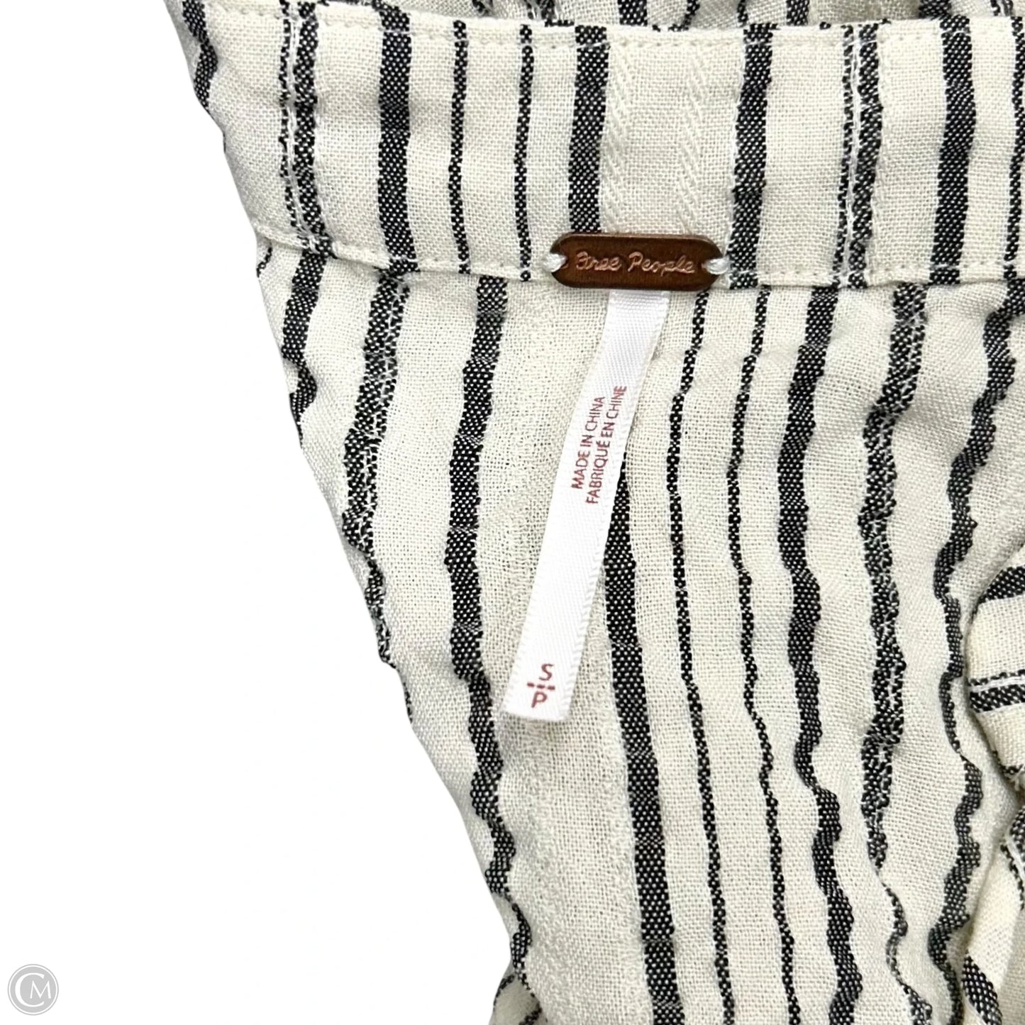 Top Long Sleeve By Free People In Striped Pattern, Size: S