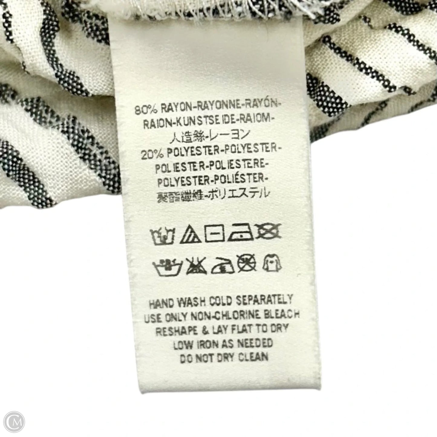 Top Long Sleeve By Free People In Striped Pattern, Size: S