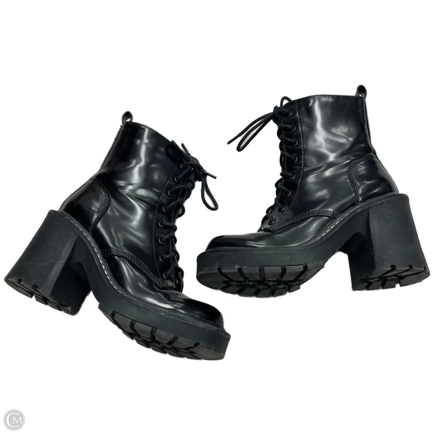 Boots Combat By Madden Girl In Black, Size: 5.5