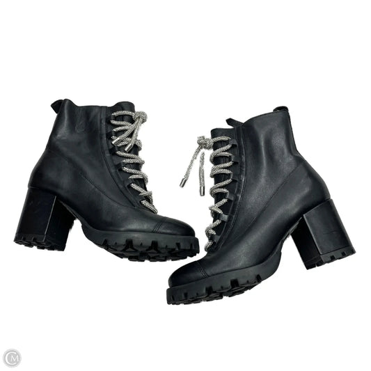 Boots Combat By Schultz In Black & Silver, Size: 5.5