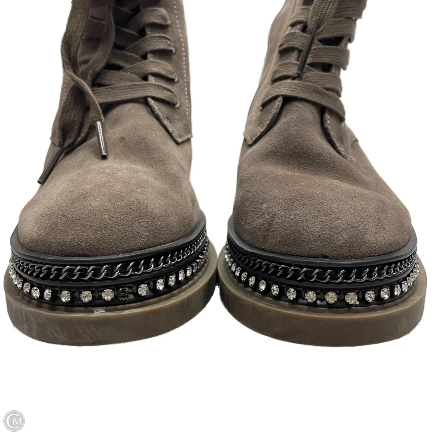 Boots Combat By Vince Camuto In Grey, Size: 5.5