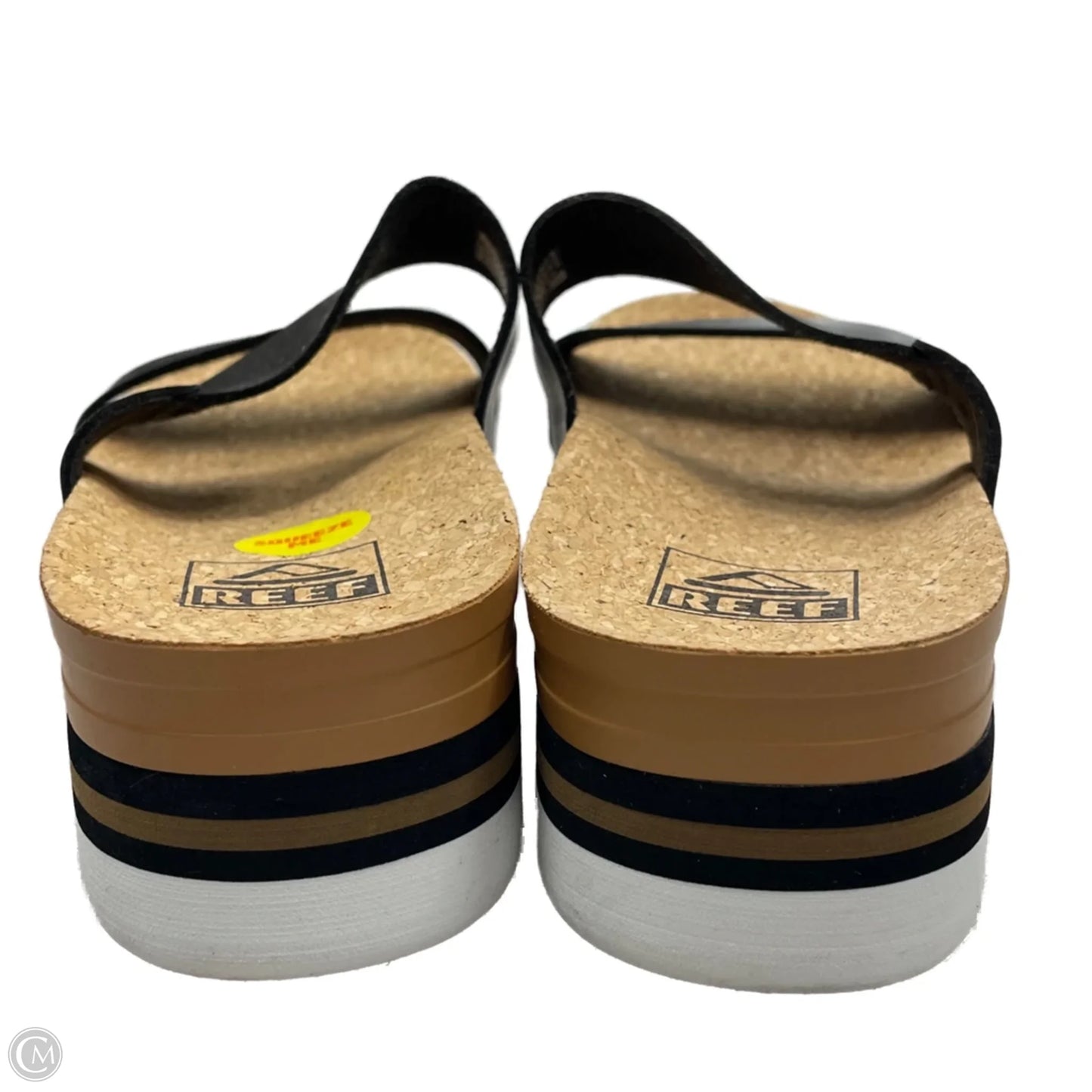 Sandals Flats By Reef In Black, Size: 5