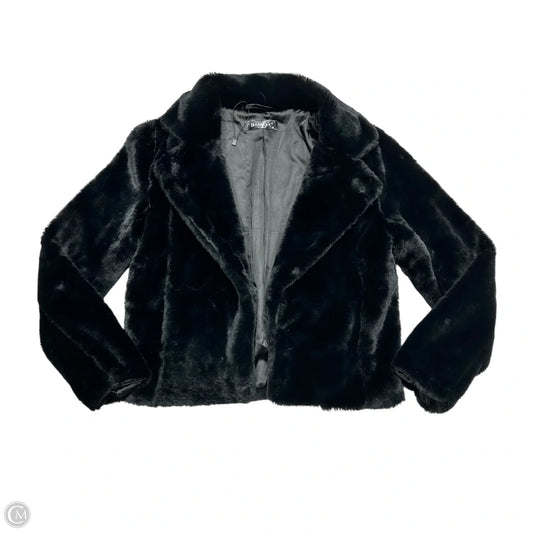 Jacket Faux Fur & Sherpa By Allegra K In Black, Size: Xs