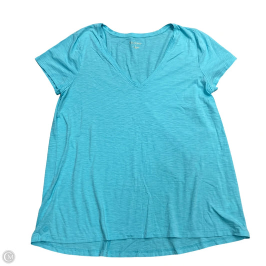Top Short Sleeve Designer By Lilly Pulitzer In Blue, Size: L
