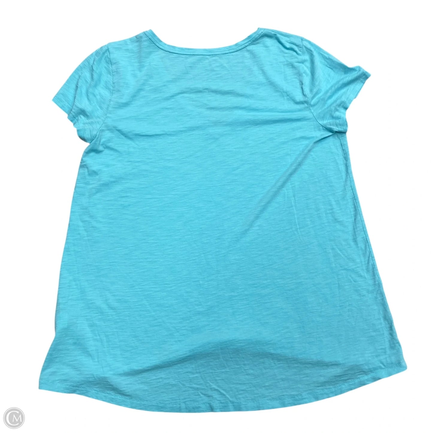 Top Short Sleeve Designer By Lilly Pulitzer In Blue, Size: L