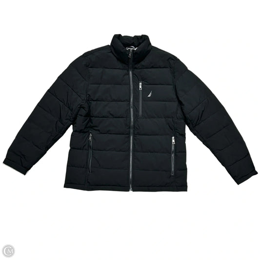 Coat Puffer & Quilted By Nautica In Black, Size: L