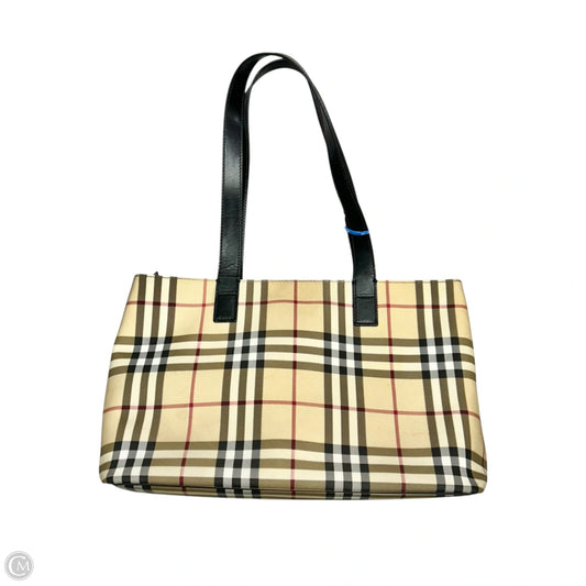 Tote Luxury Designer By Burberry, Size: Medium