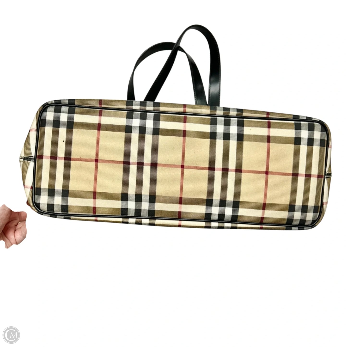 Tote Luxury Designer By Burberry, Size: Medium