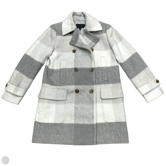 Coat Peacoat By Ann Taylor In Plaid Pattern, Size: S