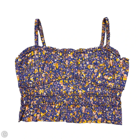 Top Sleeveless By J. Crew In Floral Print, Size: S