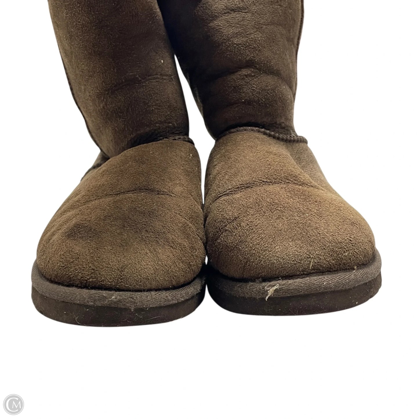 Boots Designer By Ugg In Brown, Size: 5