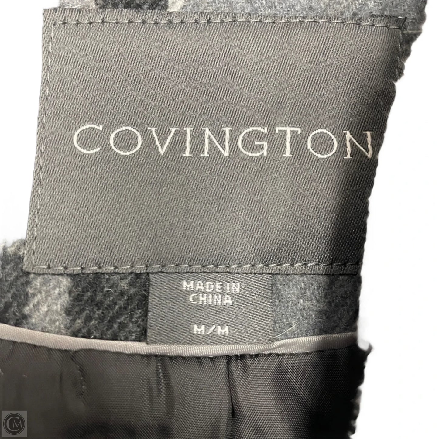 Coat Peacoat By Covington In Plaid Pattern, Size: M