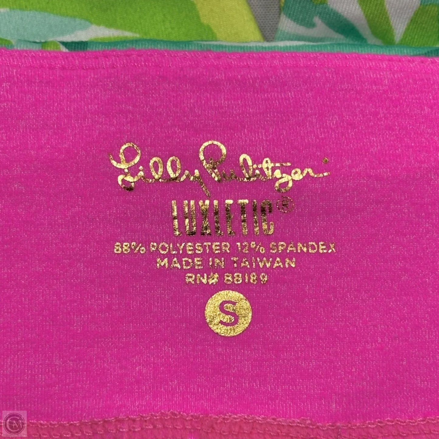 Pants Designer By Lilly Pulitzer In Green & Pink, Size: S