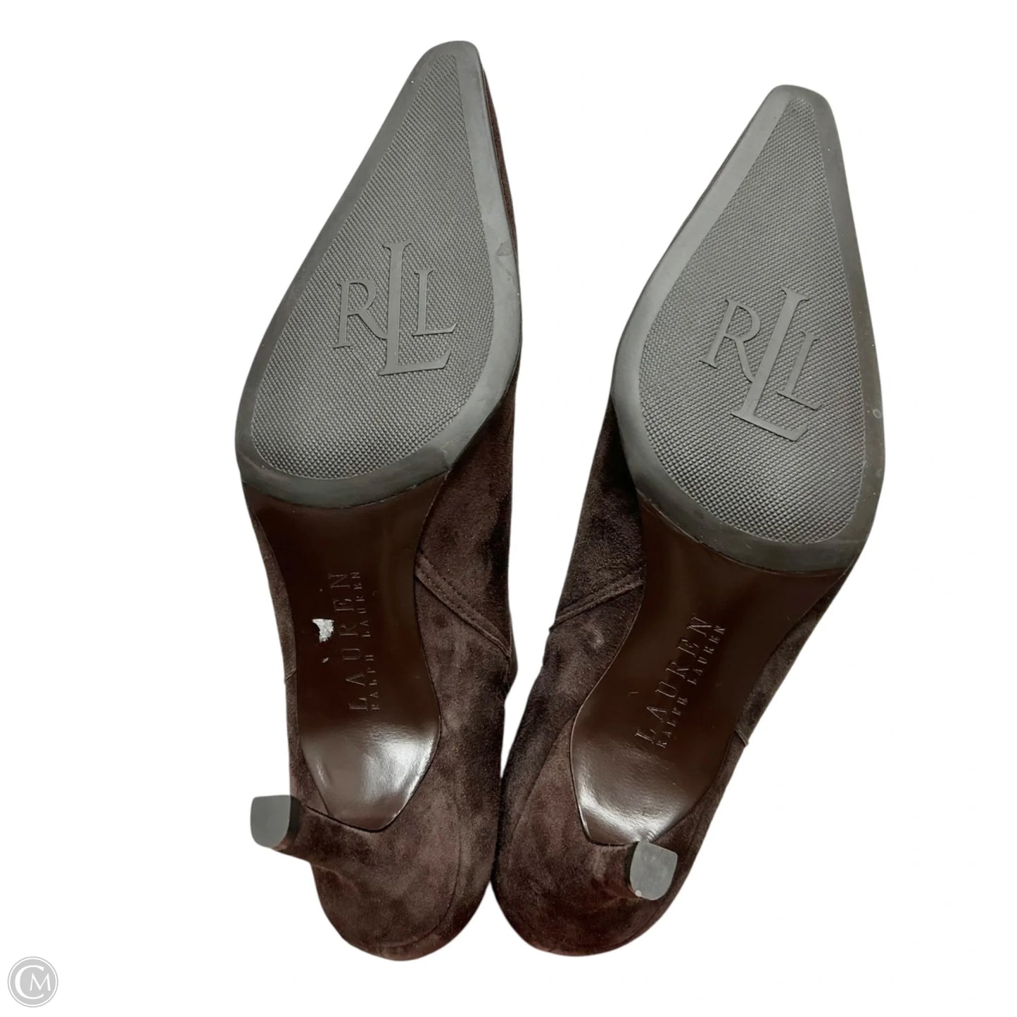 Boots Ankle Heels By Ralph Lauren In Brown, Size: 10