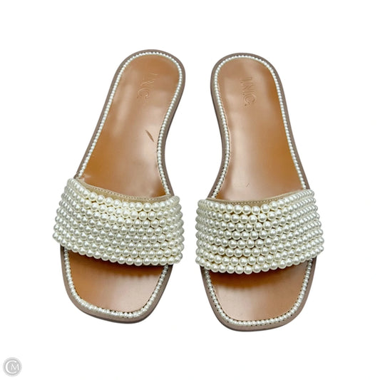 Sandals Flats By Inc In Ivory, Size: 10
