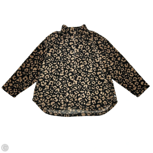 Sweatshirt Collar By Koolaburra By Ugg In Leopard Print, Size: 3x