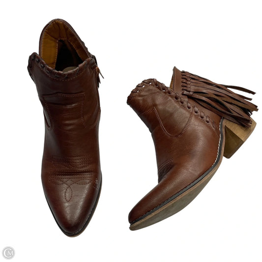 Boots Western By Natural Reflections In Brown, Size: 9