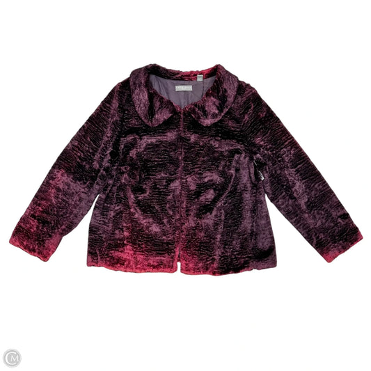 Coat Faux Fur & Sherpa By Kate Hill In Purple, Size: Xl