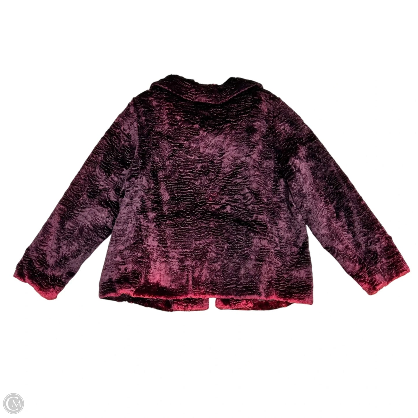Coat Faux Fur & Sherpa By Kate Hill In Purple, Size: Xl